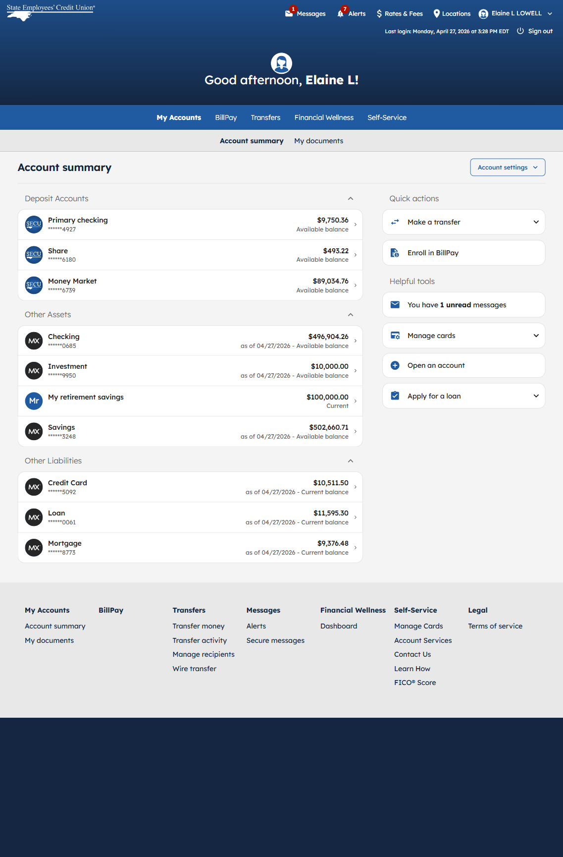 My Account Overview Digital Training